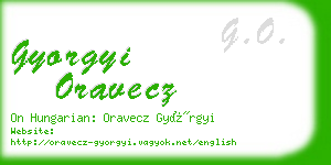 gyorgyi oravecz business card